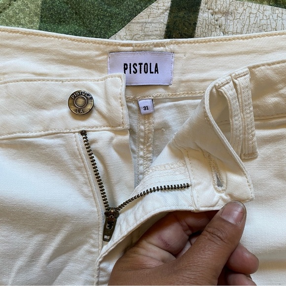 Pistola High Waisted Pant Trouser Size 31‎ Ankle Office Casual Belt Loops - Picture 6 of 15